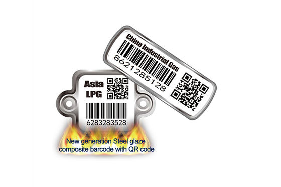 Resistenza di tempreture 800℃ dell'etichetta del codice a barre del cilindro alta Anti-UV per l'inseguimento del cilindro di GPL