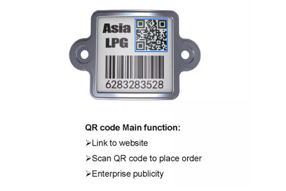 Collegamento del QR Code del codice a barre del cilindro di GPL al sito Web Indentity unico 20 anni all'aperto