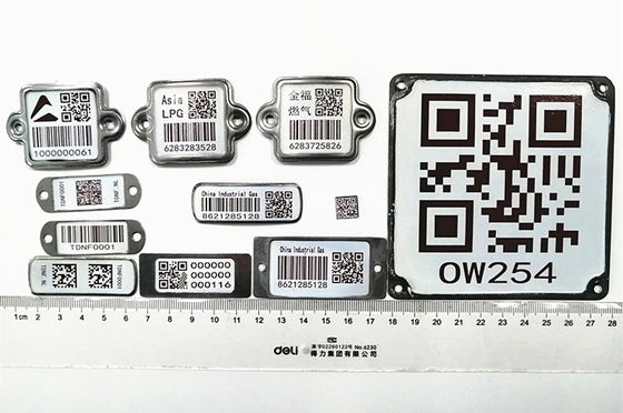 QR Code che salda il codice a barre unito SS304 del cilindro dell'azoto liquido