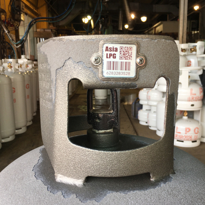 Anti combustione del cilindro dell'etichetta ceramica inossidabile del codice a barre con la copertura di gomma