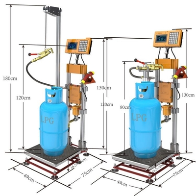 Riempimento della scala di riempimento 1.6Mpa del cilindro di GPL per gas liquido