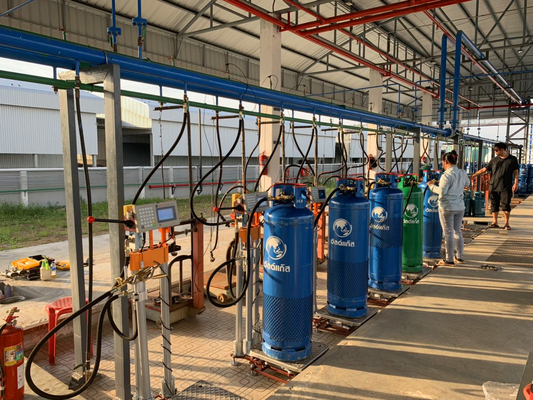 Il multi tipo ha liquefatto le scale del materiale da otturazione del gas per il distributore di benzina del gas di GPL