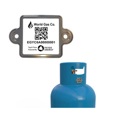 L'identificazione di identità di Digital del cilindro di  con l'etichetta del codice a barre di QR identifica Anti-UV