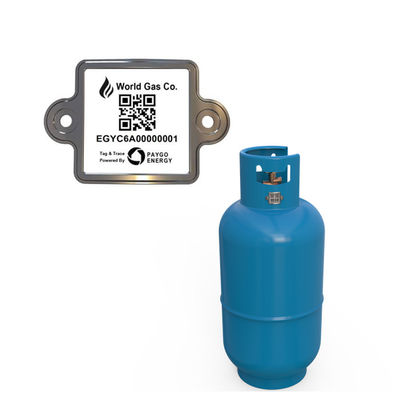 Codice a barre permanente del cilindro di GPL per i dati d'inseguimento Memoty del gas di bottiglia abbastanza grande