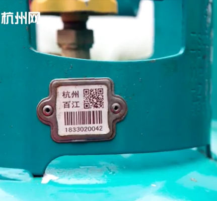 Resistenza ad alta temperatura 1900F dell'etichetta di codice a barre del cilindro di Xiangkang per il controllo dei cilindri di GPL