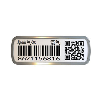 Buona etichetta del codice a barre di resistenza della corrosione di Bendability per il cilindro dell'ossigeno liquido