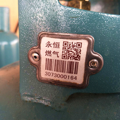 Resistenza ad alta temperatura dell'etichetta del codice a barre del cilindro del QR Code 304 di acciaio inossidabile