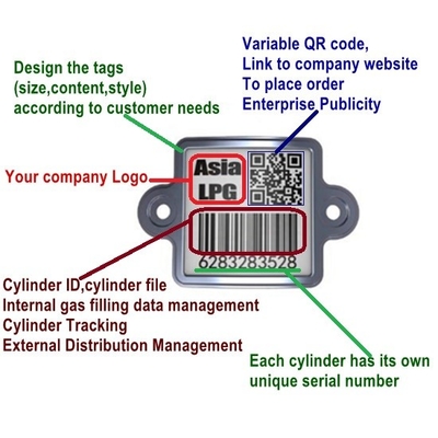Tipo quadrato olio UV del codice a barre del cilindro di protezione GPL resistente