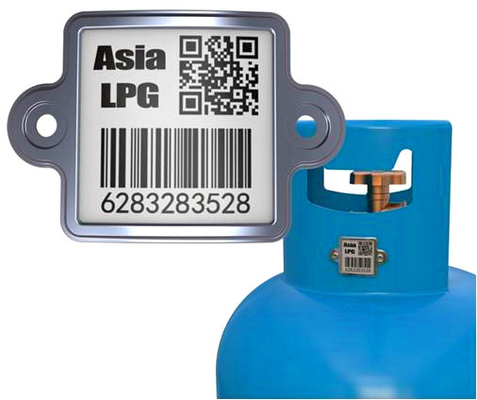 304 resistenza di olio UV d'inseguimento del codice a barre del gas d'acciaio della glassa GPL anti