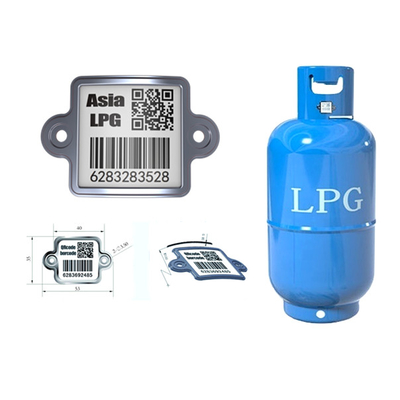 Etichette monitorabili del bene di resistenza della corrosione del codice a barre del cilindro di GPL QR